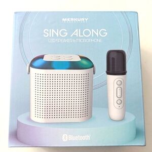 MERKURY Sing Along LED Bluetooth  Speaker with Wireless Microphone